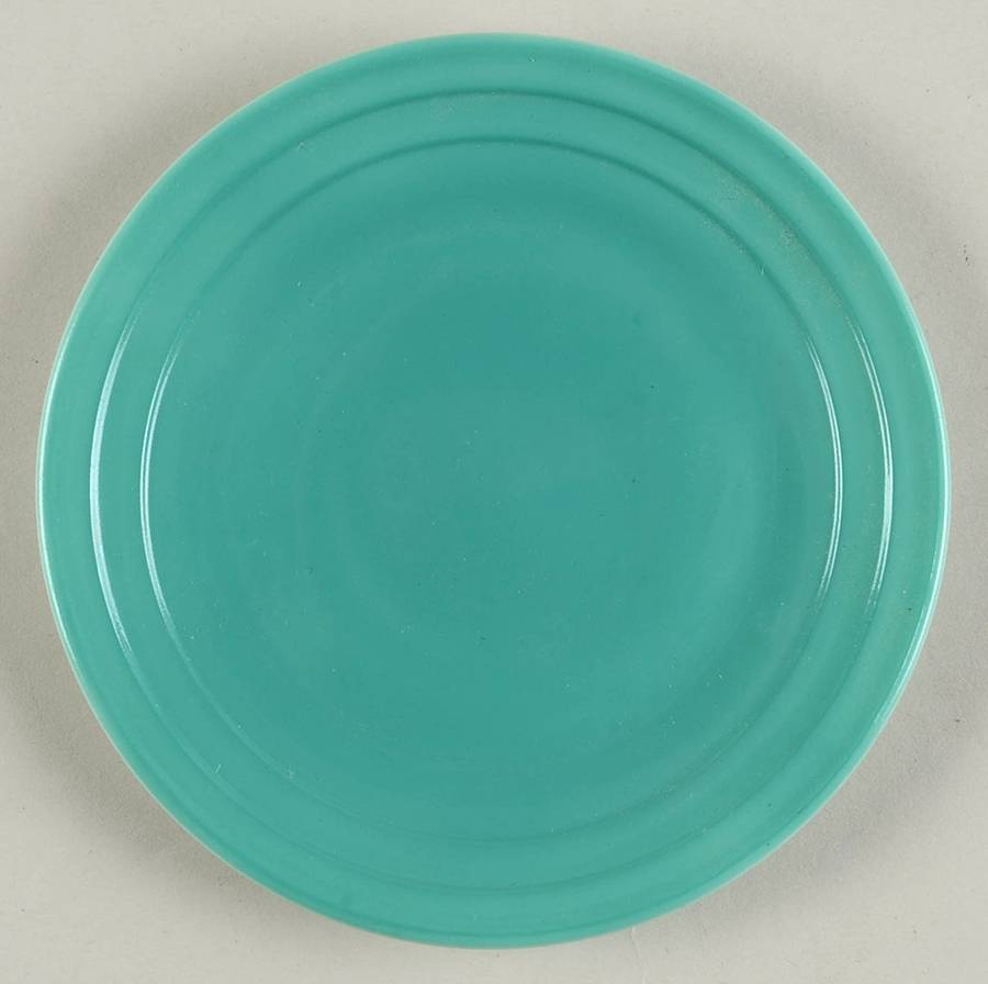 Moderntone Little Hostess Aqua Child's Plate by Hazel-Atlas-1