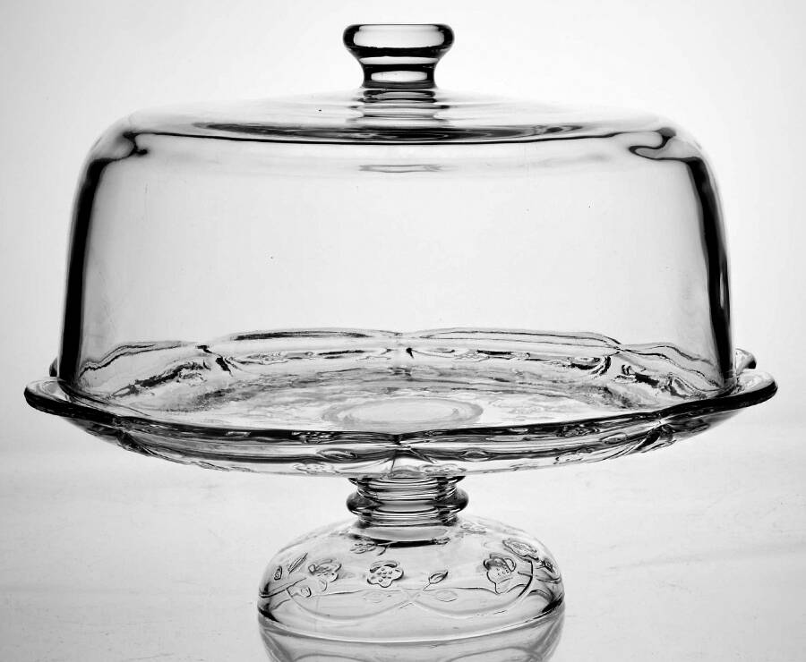 Savannah Clear 12" Pedestal Cake Stand & Dome by Anchor Hocking-1