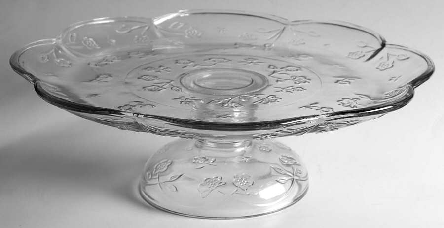 Savannah Clear 12" Diameter Cake Stand/Pedestal by Anchor Hocking-1
