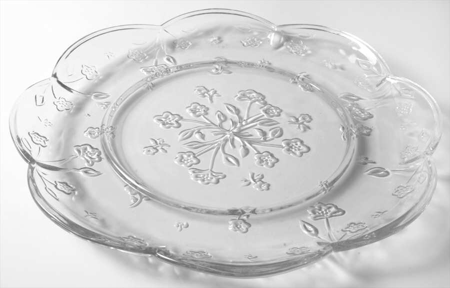 Savannah Clear Cheese & Cracker with Cover, Plate Only by Anchor Hocking-1