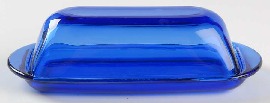 Presence Cobalt Blue 1/4 Pound Covered Butter by Anchor Hocking-1