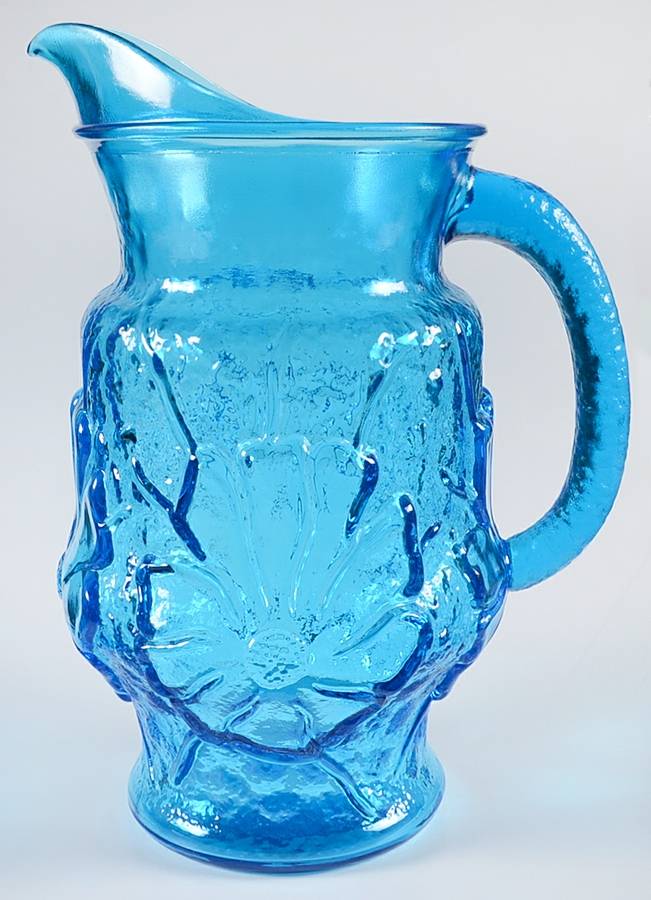 Rainflower Laser Blue 64 Oz Pitcher by Anchor Hocking-1