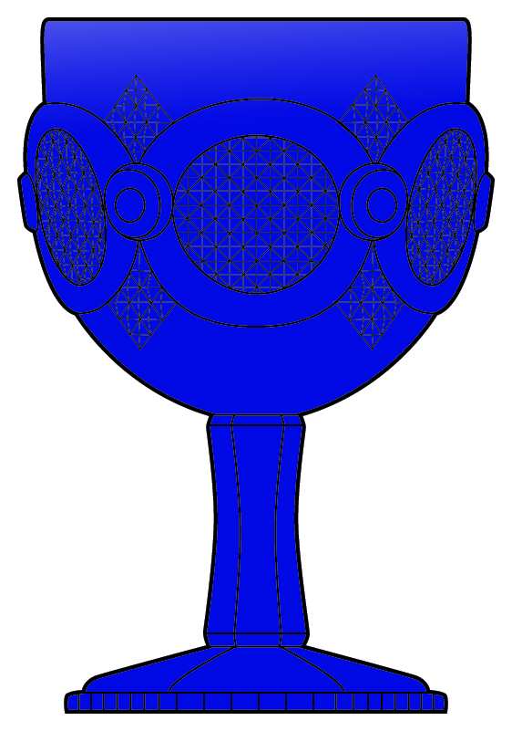Cape Cod Cobalt Blue Water Goblet by Avon-1