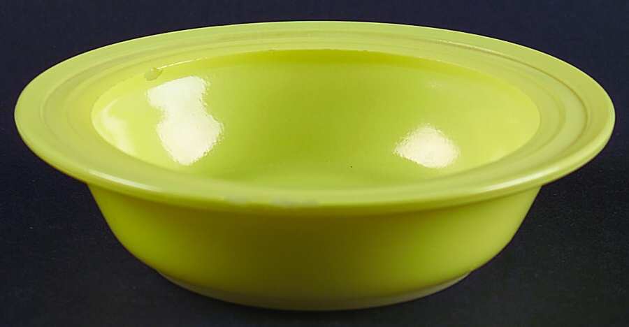 Moderntone Platonite Chartreuse 5" Small Fruit/Dessert Bowl by Hazel-Atlas-1