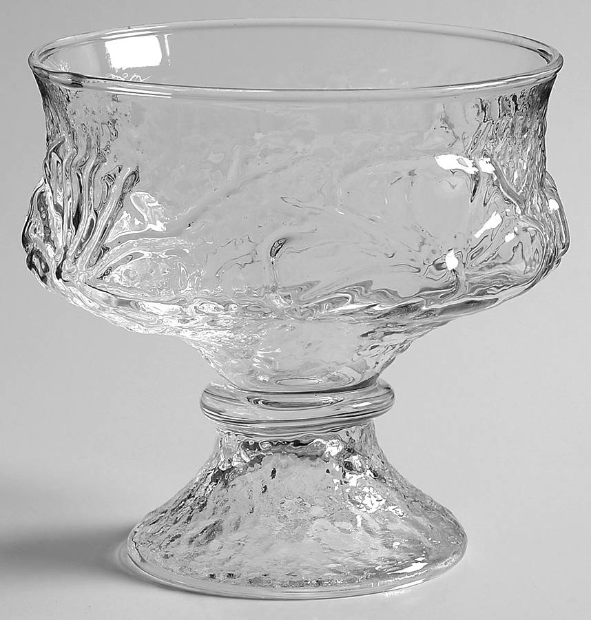 Rainflower Clear Champagne/Tall Sherbet by Anchor Hocking-1