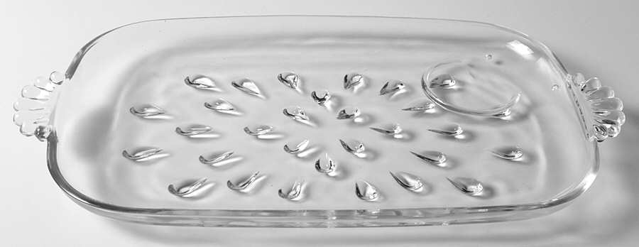 Informal (Clear, Teardrop) Snack Plate No Cup by Hazel-Atlas-1