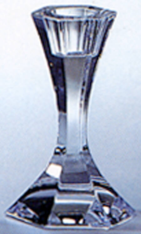 Sierra Clear 4" Single Light Candlestick by Atlantis-1