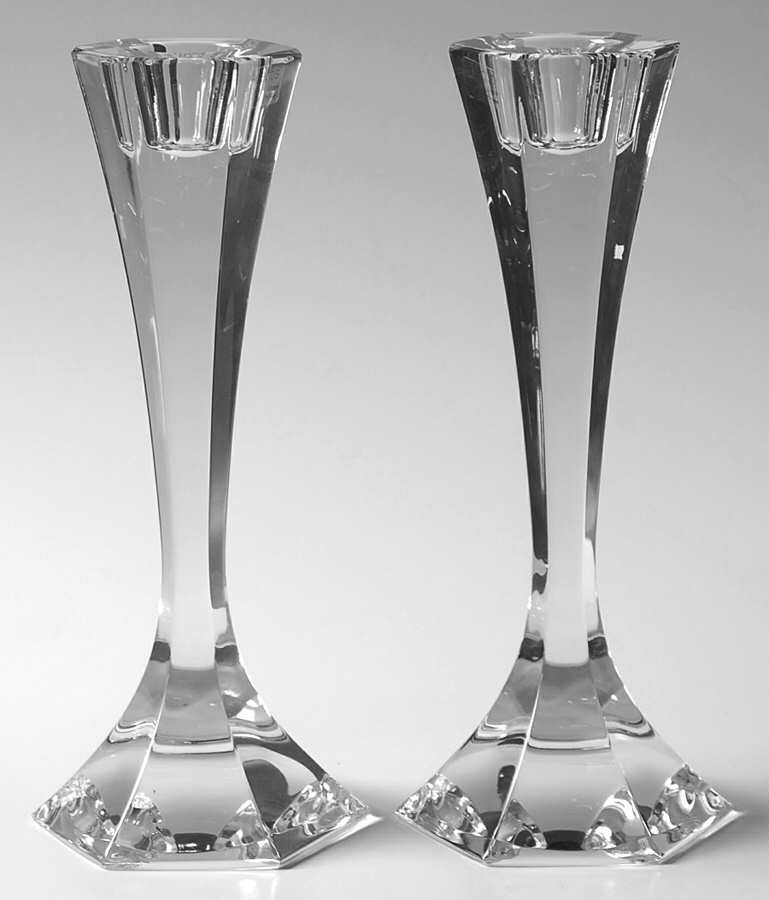 Sierra Clear 7" Candlestick/Single Light (Set of 2) by Atlantis-1