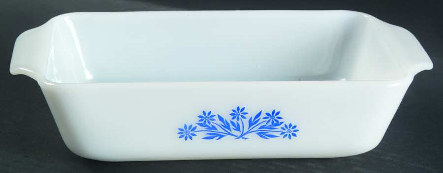 Cornflower Loaf Pan by Anchor Hocking-1