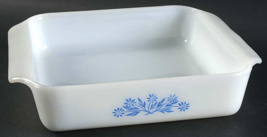 Cornflower 8" Square Cake Pan by Anchor Hocking-1