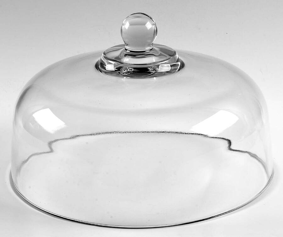 Wexford Green Glass Dome for 12" Cake Stand by Anchor Hocking-1