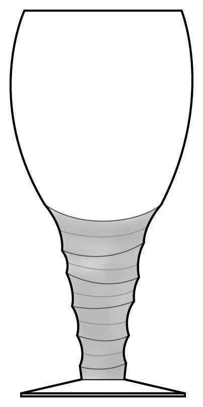 Alpha Satin Water Goblet by Atlantis-1