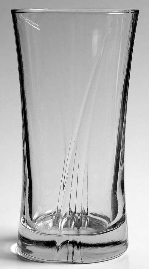 Flair Clear (Curved Lines) 16 Oz Flat Tumbler by Anchor Hocking-1
