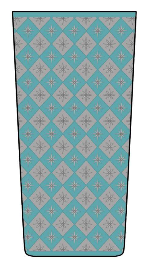 Empire Peacock (Teal) Highball Glass by Artel-1