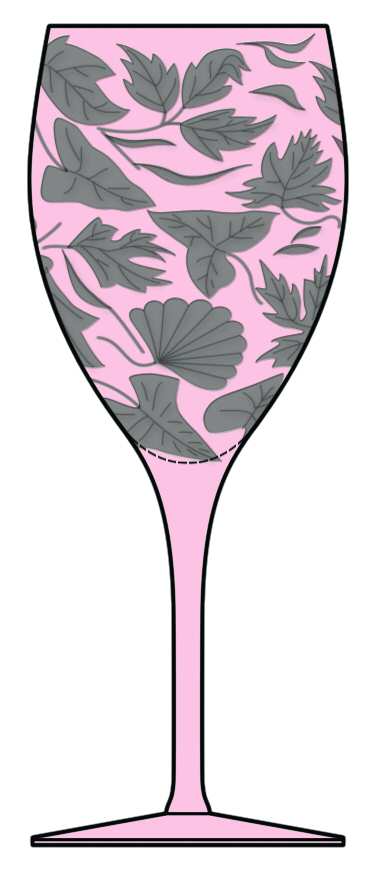 Foliage Rose Water Goblet by Artel-1