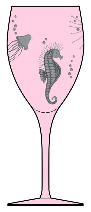 Frutti Di Mare Rose Water Goblet by Artel-1