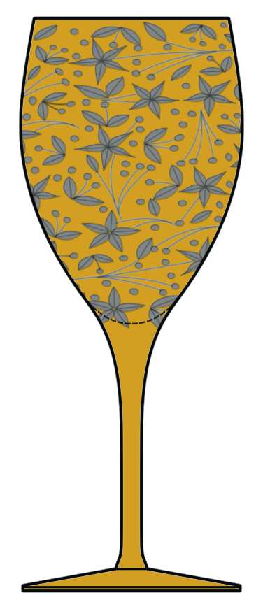 Narcissus Amber Water Goblet by Artel-1