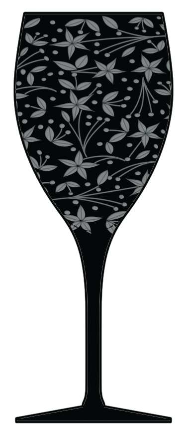 Narcissus Black Water Goblet by Artel-1