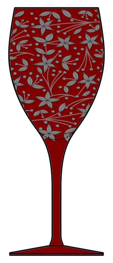Narcissus Red Water Goblet by Artel-1