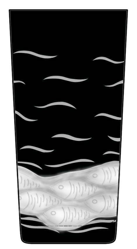 Sardinky Black Highball Glass by Artel-1