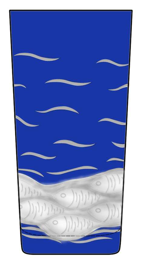 Sardinky Blue Highball Glass by Artel-1