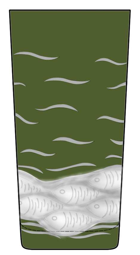 Sardinky Olive Green Highball Glass by Artel-1