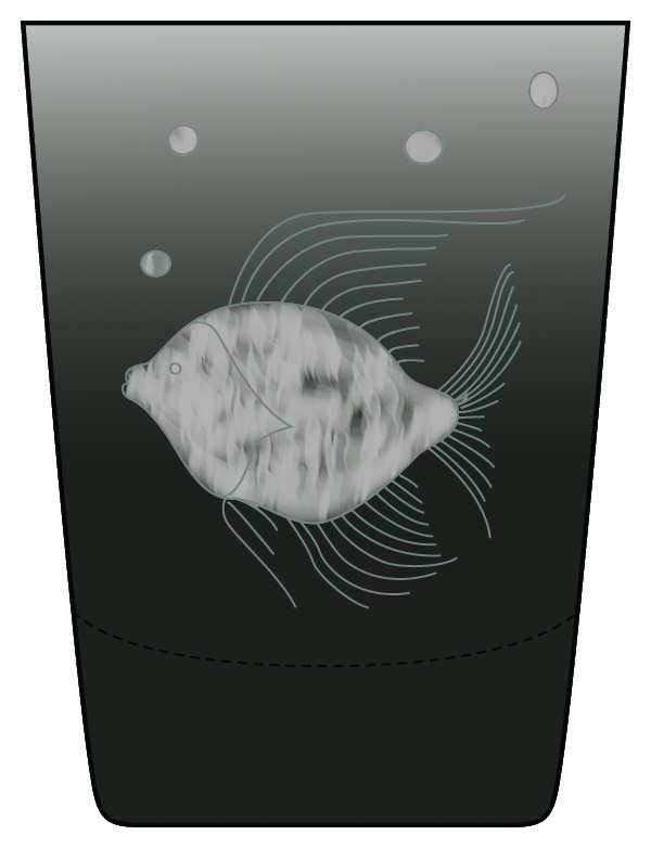 Sea Life Black Old Fashioned by Artel-1