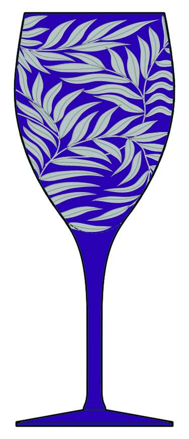 Willow Purple Water Goblet by Artel-1