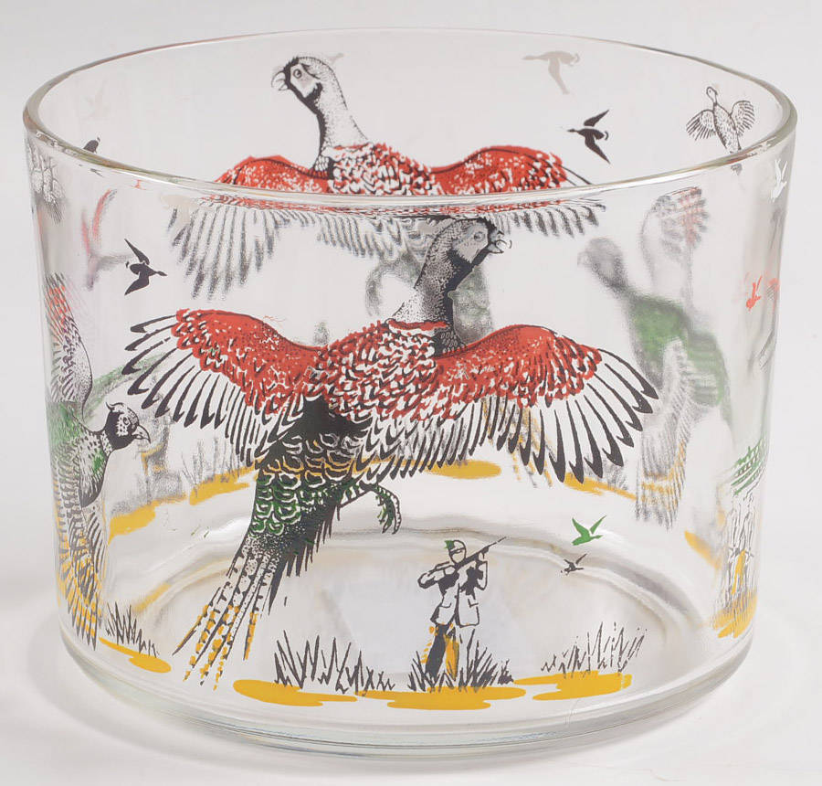 Pheasants Ice Bucket by Hazel-Atlas-1