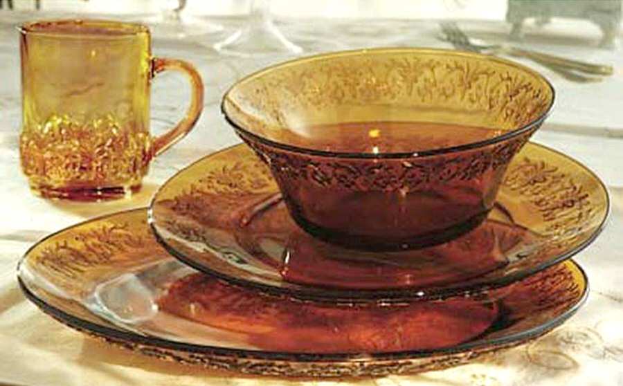 Orleans Amber Dinner Plate by American Atelier-1