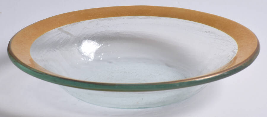 Roman Antique Gold 6" Round Bowl by Annieglass-1