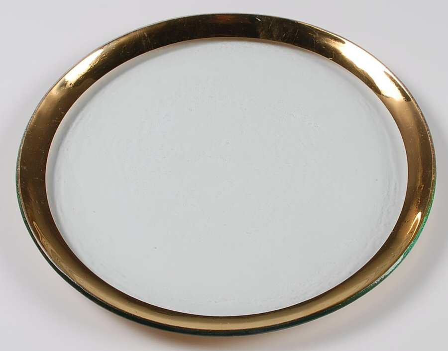 Roman Antique Gold Service Plate by Annieglass-1