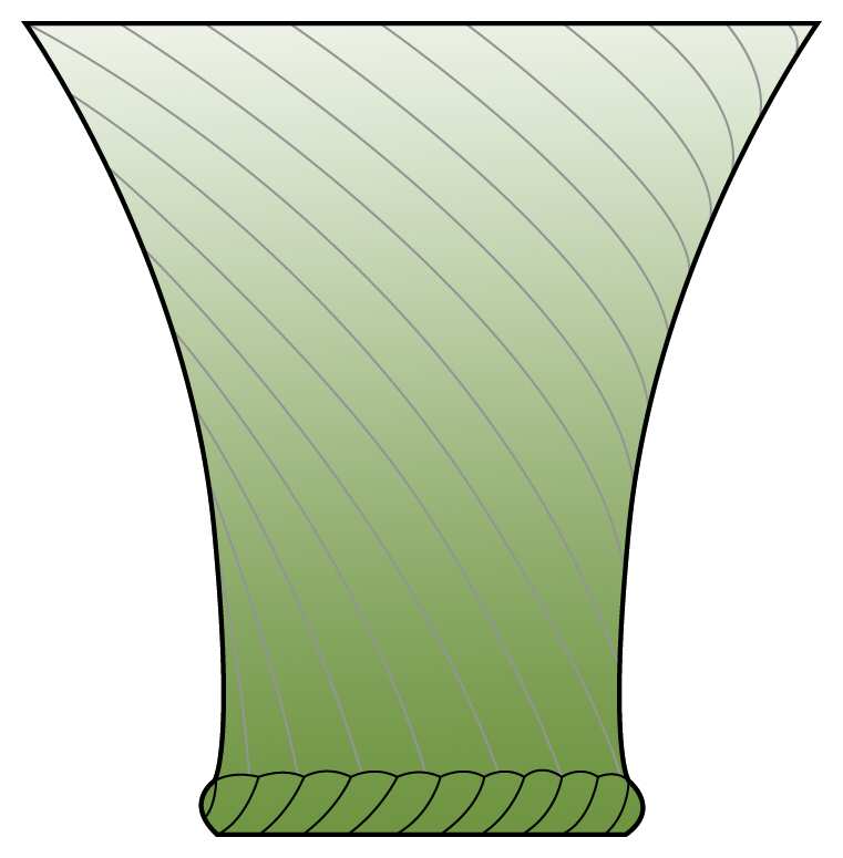 Rivolo Green Water Goblet by Amalfi Crystal-1