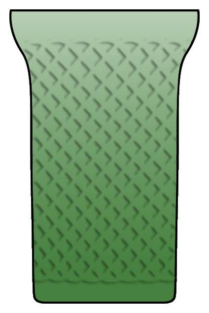 Julia Green Flat Tumbler by Amalfi Crystal-1