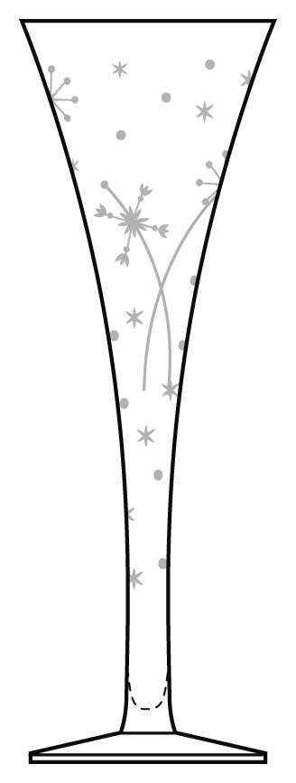 Fireworks Trumpet Fluted Champagne by Artel-1