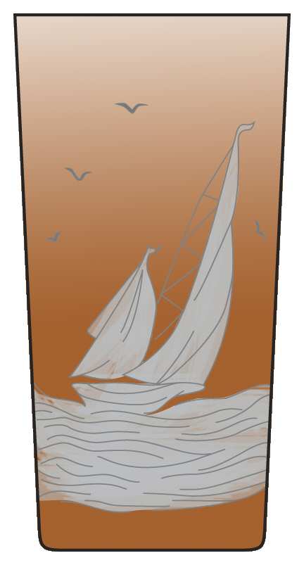 Golden Age of Yachting Amber Highball by Artel-1