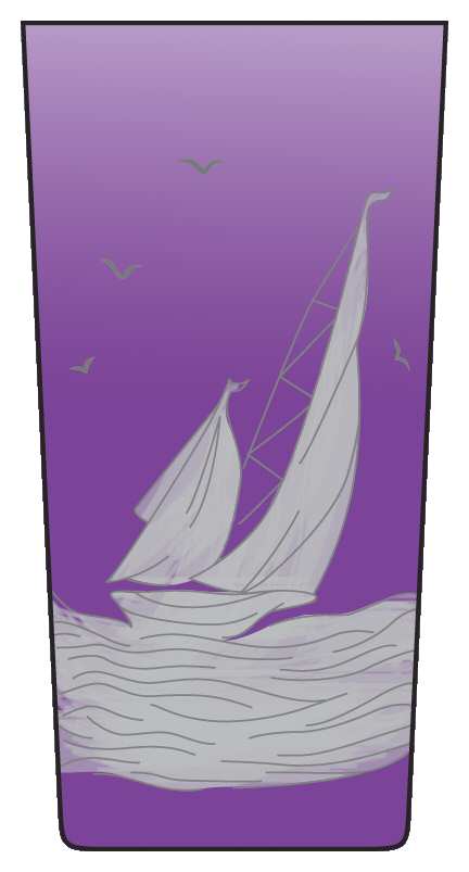 Golden Age of Yachting Purple Highball by Artel-1