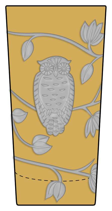 Night Owl Amber Highball Glass by Artel-1
