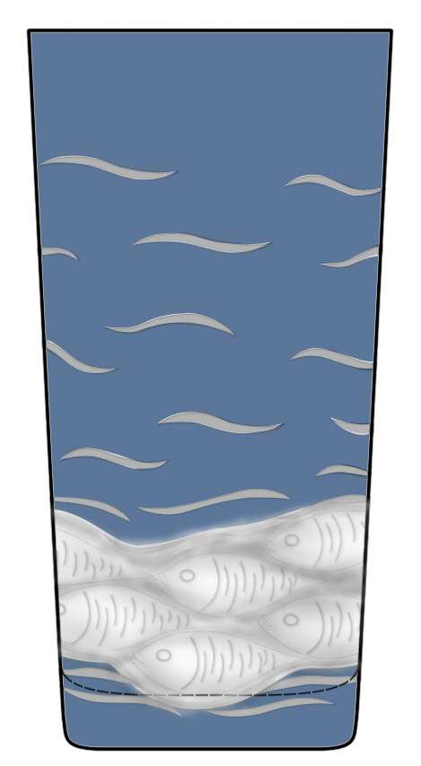 Sardinky Azure Highball Glass by Artel-1