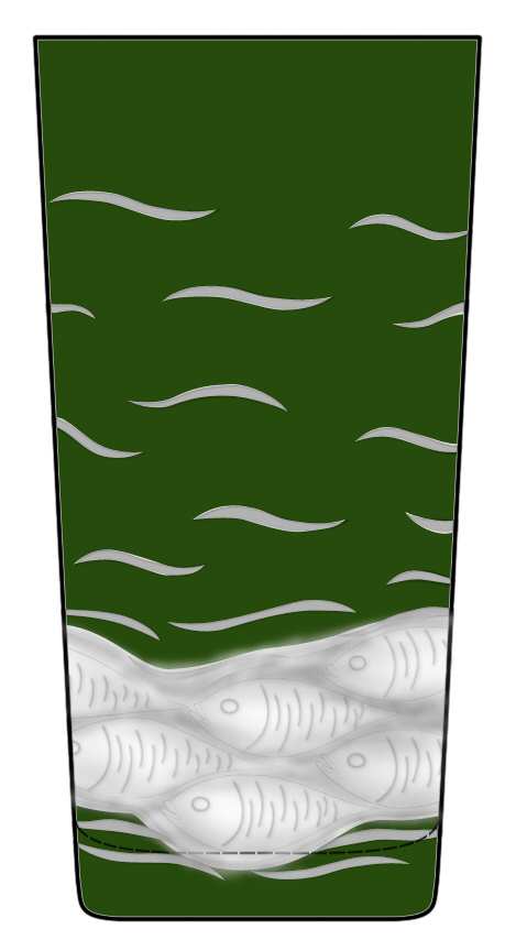 Sardinky British Racer Green Highball Glass by Artel-1