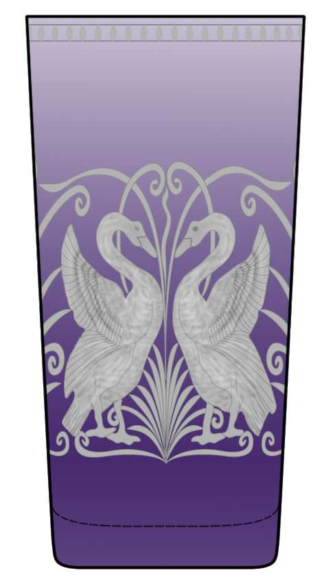 Swans Purple Highball Glass by Artel-1