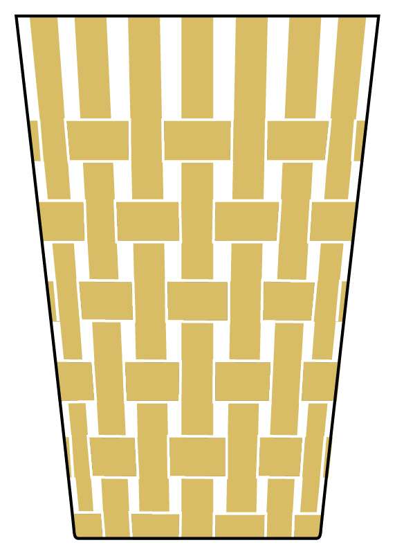 Weave Amber Flat Tumbler by Artel-1