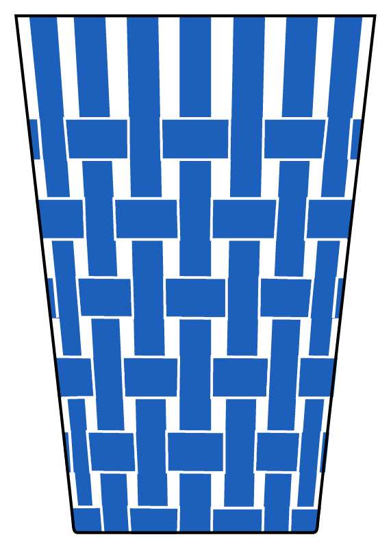 Weave Peacock (Teal) Flat Tumbler by Artel-1