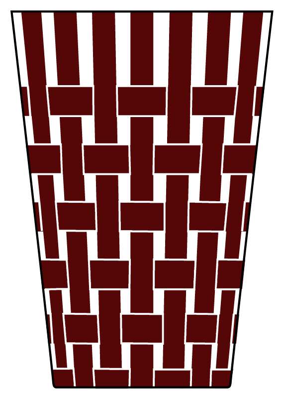 Weave Red Flat Tumbler by Artel-1