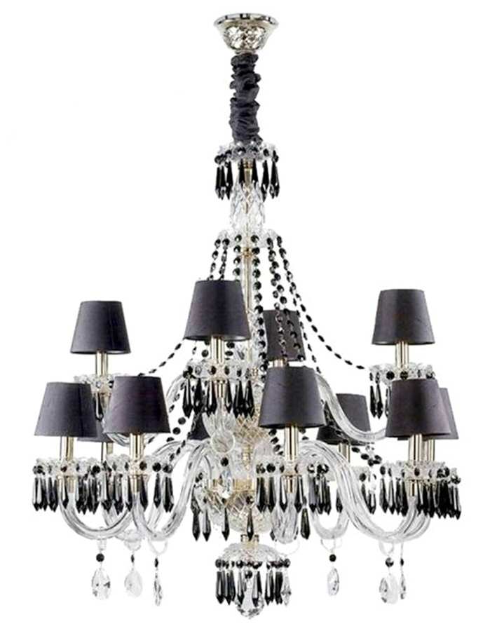 Diamond Black 12 Arm Chandelier by Atlantis-1