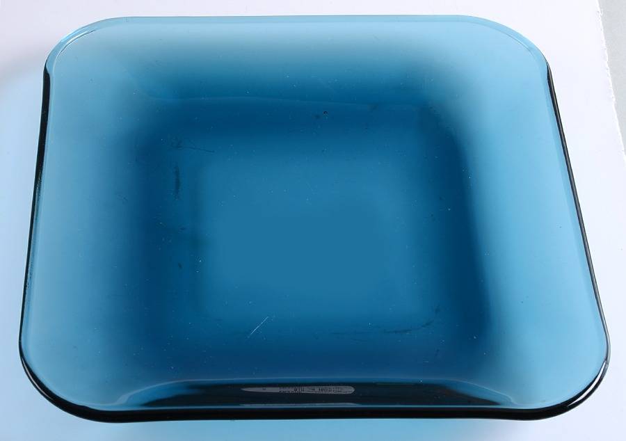 Rio Coastal Blue Square Luncheon Plate by Anchor Hocking-1