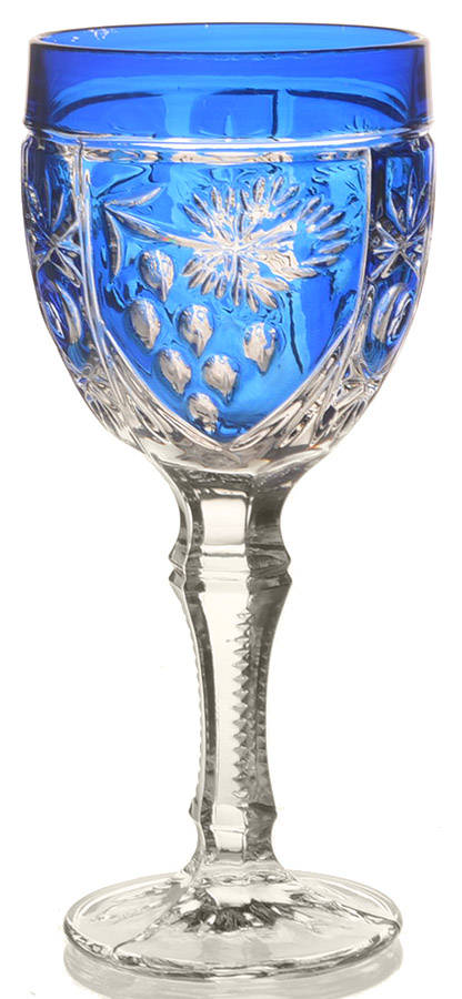 Asti Cobalt Blue Water Goblet by Anna Hutte-1