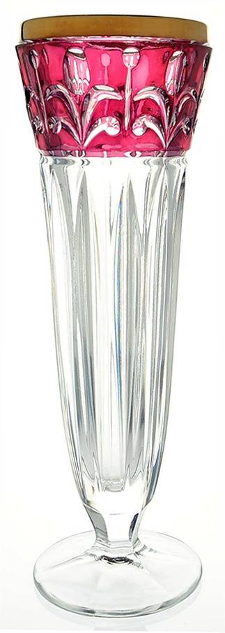 ANN2 (Gold Trim) 9" Flower Vase by Anna Hutte-1