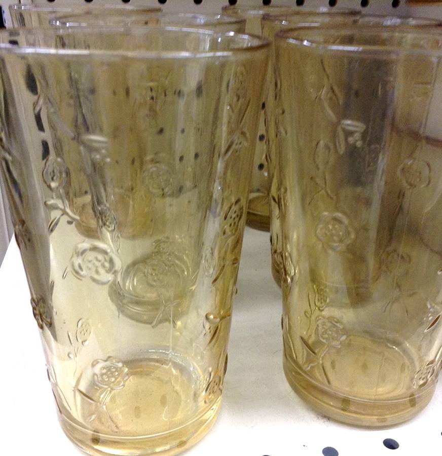 Savannah Clear Yellow Cooler by Anchor Hocking-1