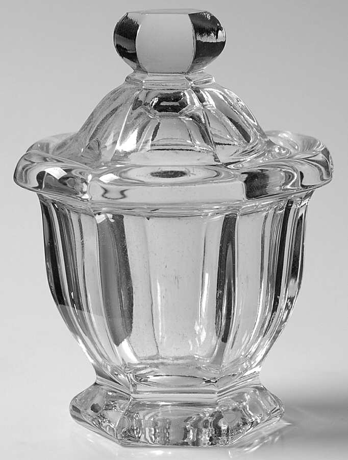 Bretagne (Cut) Mustard & Lid by Baccarat-1